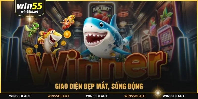 Giao diện đẹp mắt, sống động