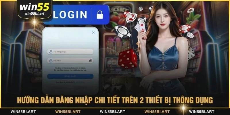 Hướng dẫn đăng nhập chi tiết trên 2 thiết bị thông dụng