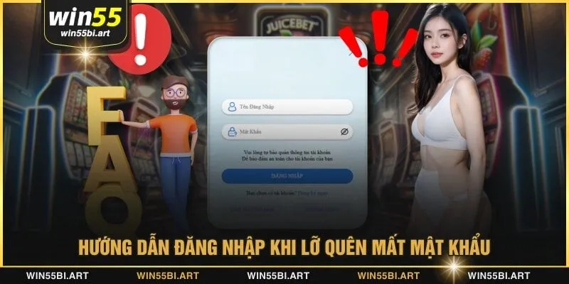 Hướng dẫn đăng nhập khi lỡ quên mất mật khẩu