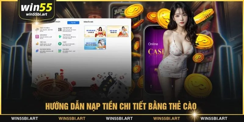 Hướng dẫn nạp tiền chi tiết bằng thẻ cào 